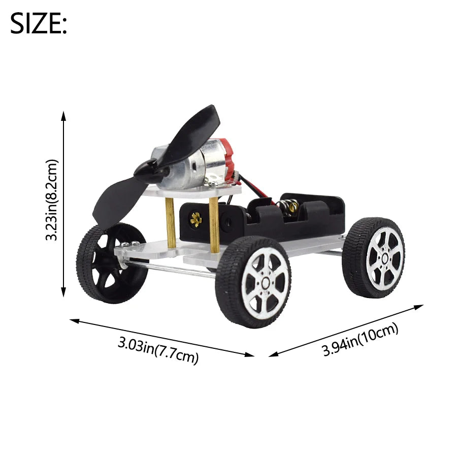 🚗 Wind-Powered Car DIY Kit: STEM Education for Kids