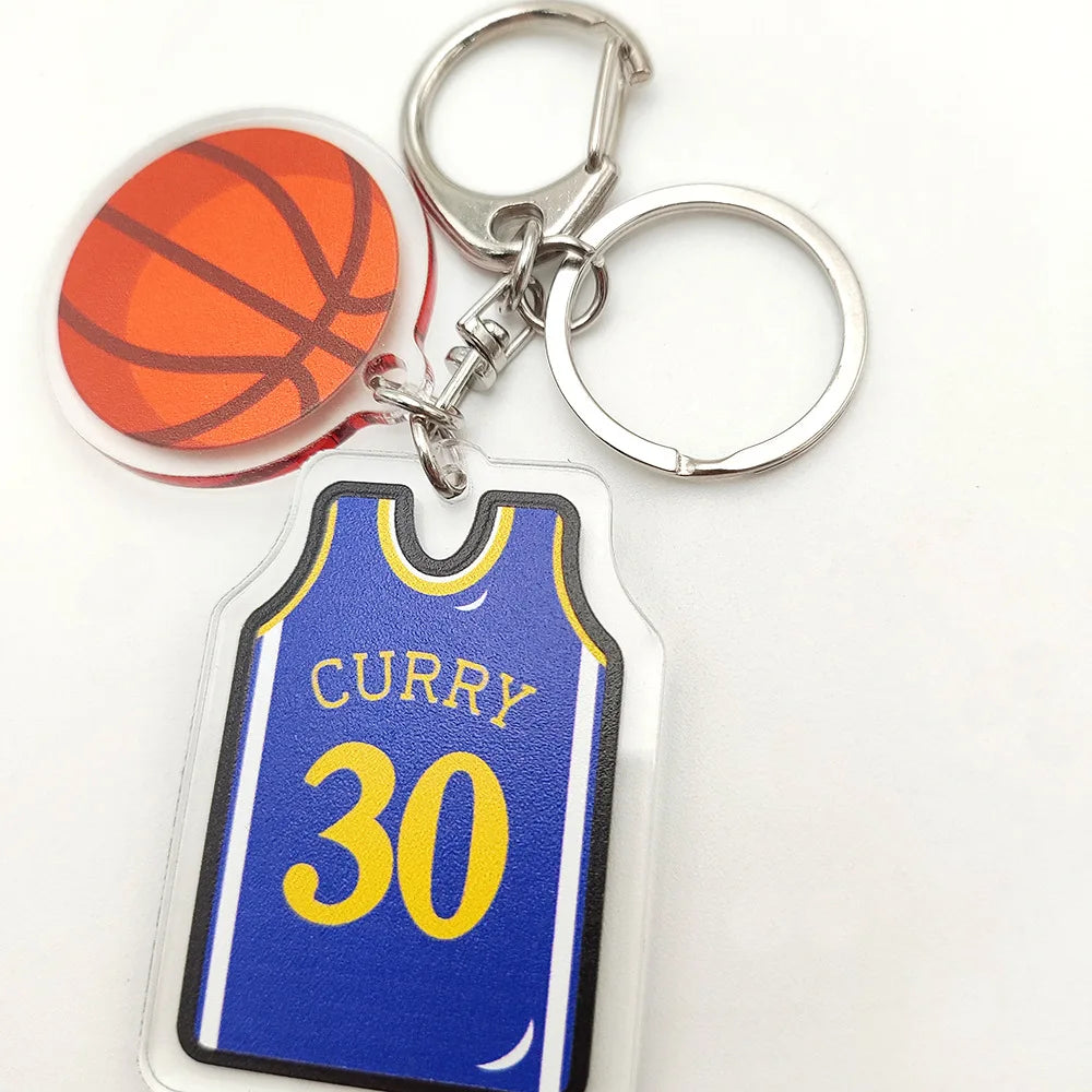 🏀🔑 Hoops Style: Basketball Jersey Keychain