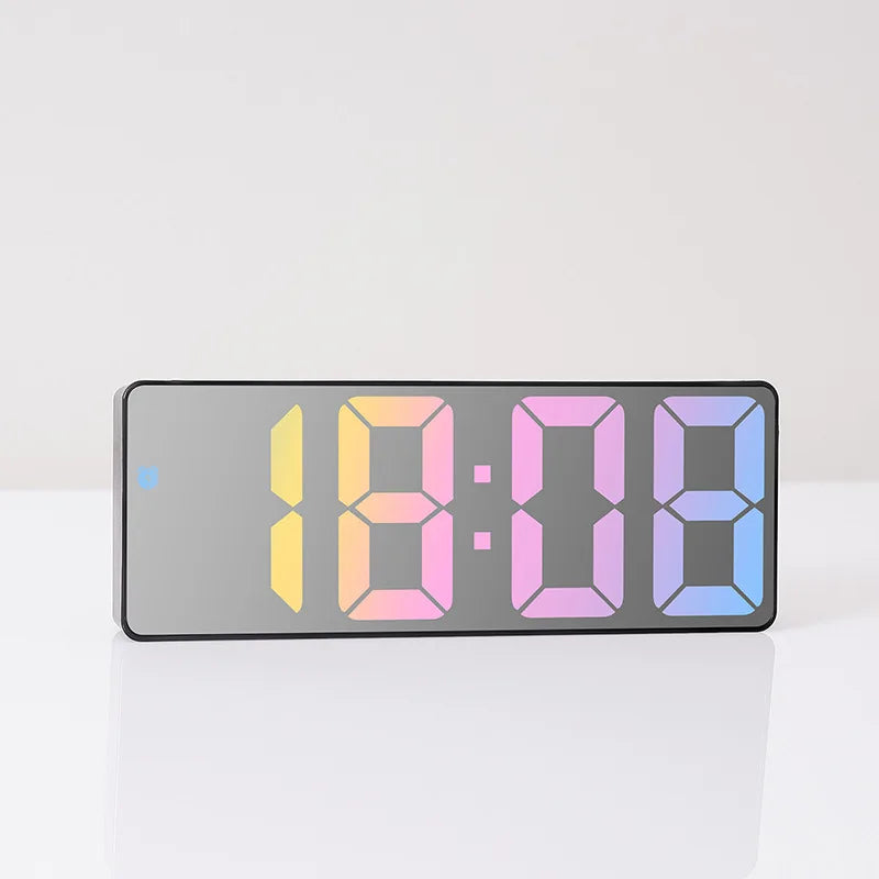 Voice-Controlled Acrylic Colorful Digital Alarm Clock