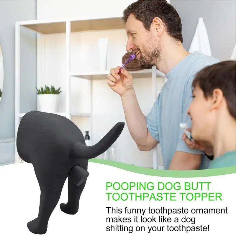 Pooping Dog Booty Toothpaste Dispenser