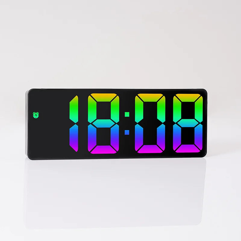 Voice-Controlled Acrylic Colorful Digital Alarm Clock