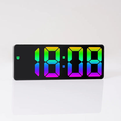 Voice-Controlled Acrylic Colorful Digital Alarm Clock