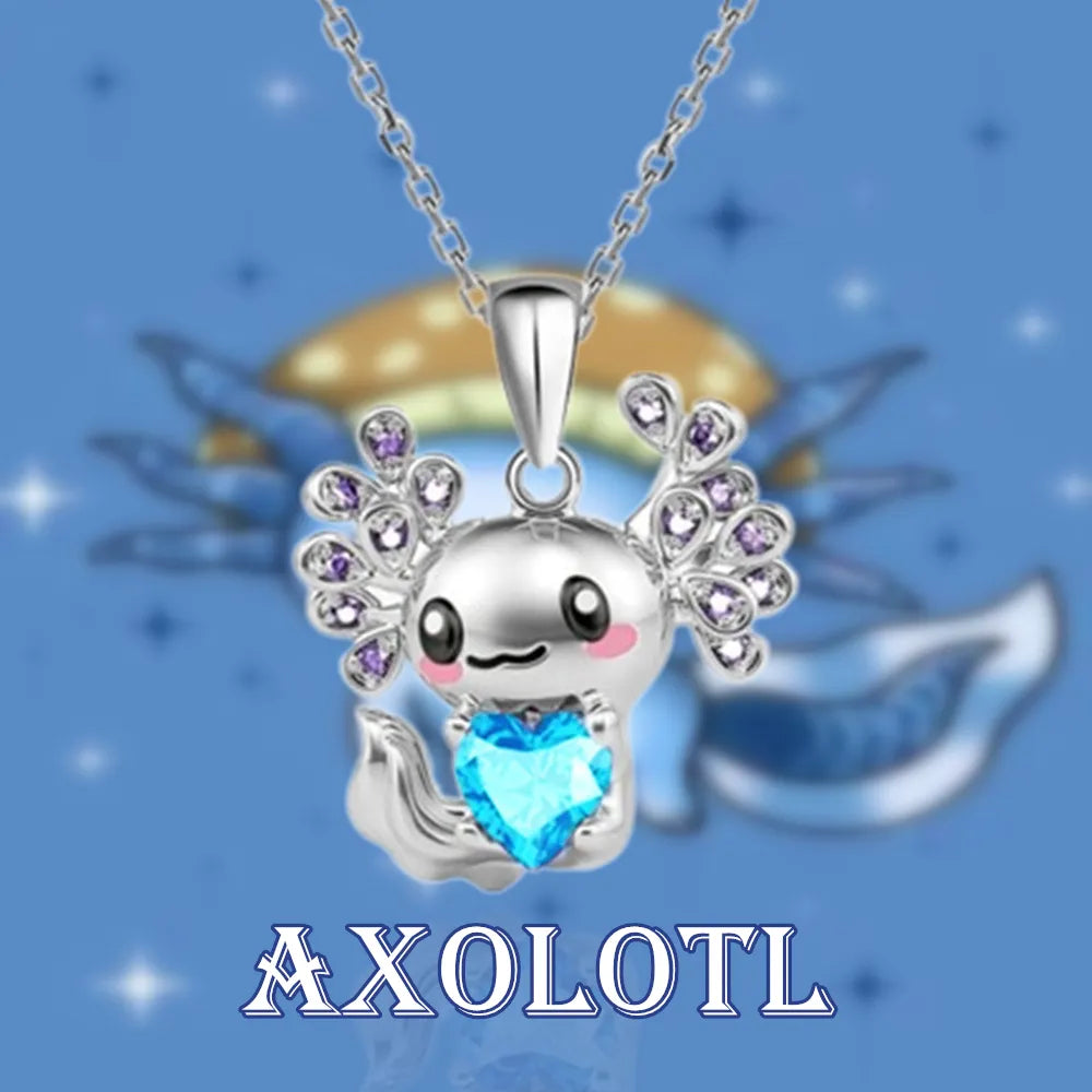 Adorable Axolotl Pendant Necklace