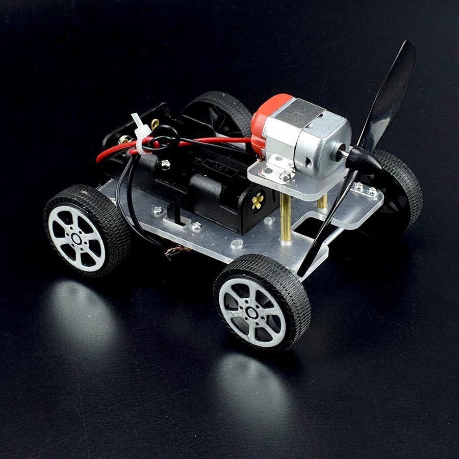 🚗 Wind-Powered Car DIY Kit: STEM Education for Kids