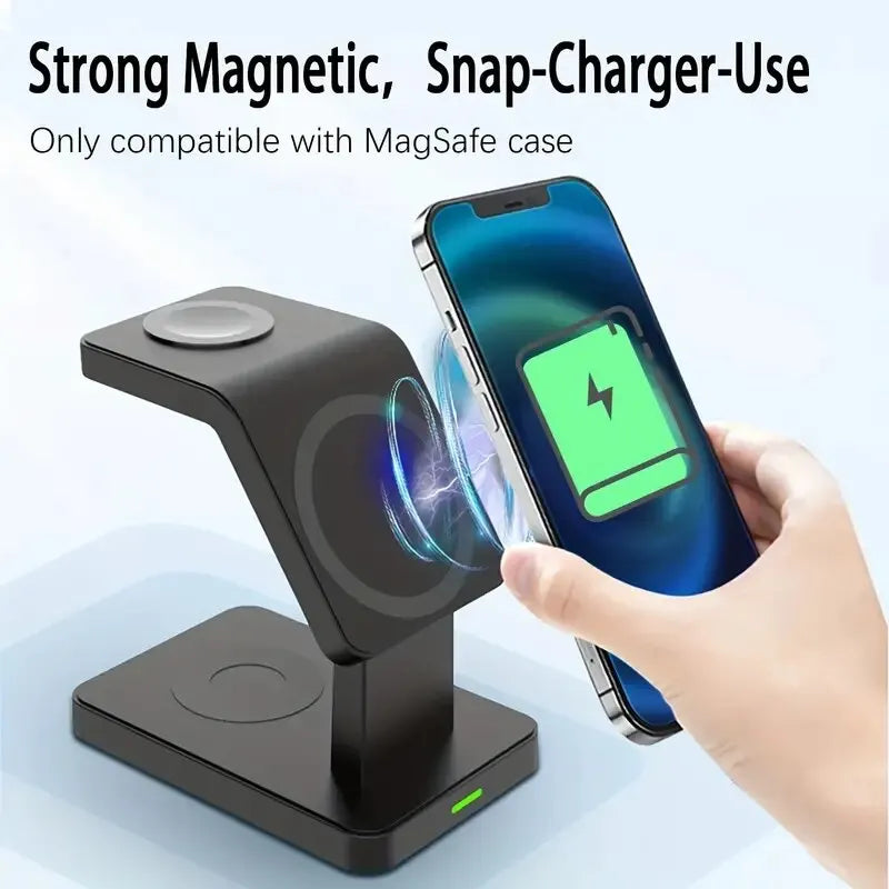 🔌📱🔋 3 n 1- Pro Fast Charging Station: Streamlined Charging for Apple Devices