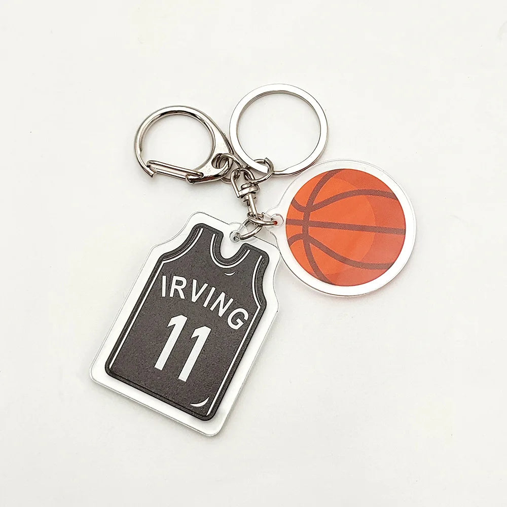 🏀🔑 Hoops Style: Basketball Jersey Keychain