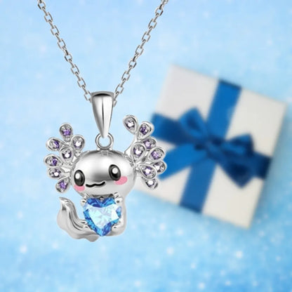 Adorable Axolotl Pendant Necklace