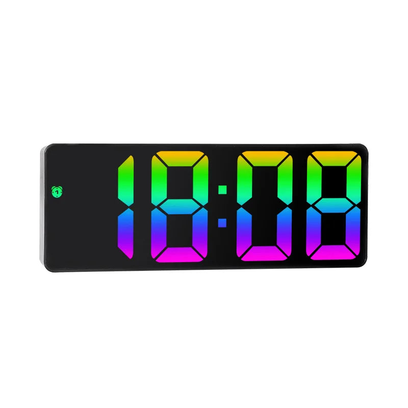 Voice-Controlled Acrylic Colorful Digital Alarm Clock