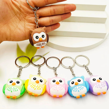 🦉🔑 Whimsical Owl Charm Keychain: Adorable Elegance