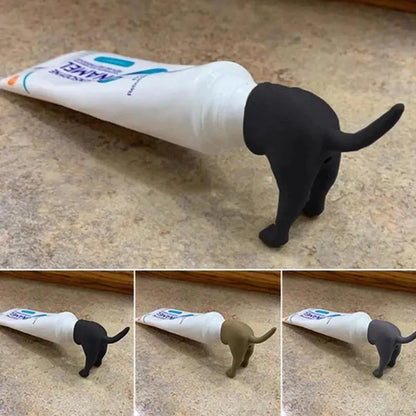 Pooping Dog Booty Toothpaste Dispenser