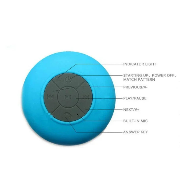 🚿🔊 AquaTunes Waterproof Wireless Shower Speaker: Immerse in Melodies, Anytime, Anywhere 🎶