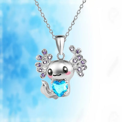 Adorable Axolotl Pendant Necklace