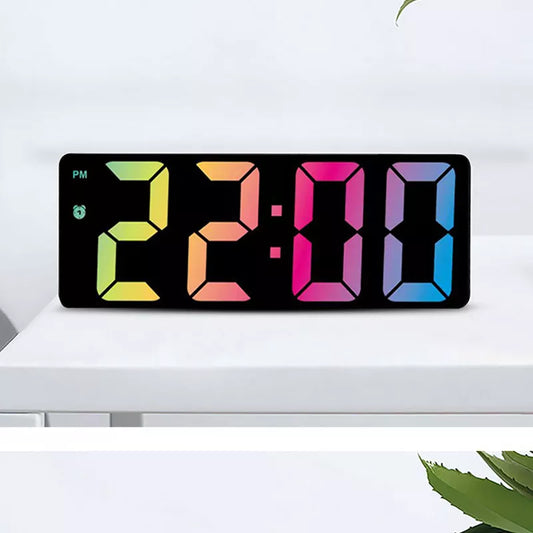 Voice-Controlled Acrylic Colorful Digital Alarm Clock