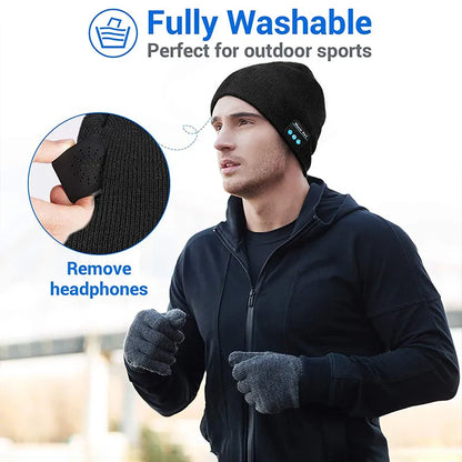 🎧 Wireless Bluetooth Headphones Beanie Hat: Audiophile Elegance