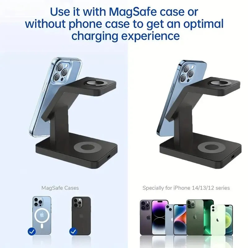 🔌📱🔋 3 n 1- Pro Fast Charging Station: Streamlined Charging for Apple Devices