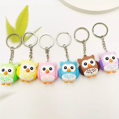 🦉🔑 Whimsical Owl Charm Keychain: Adorable Elegance